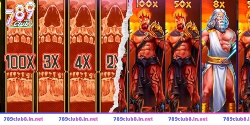 Giao diện quay cuộn rực rỡ trong game nổ hũ trực tuyến