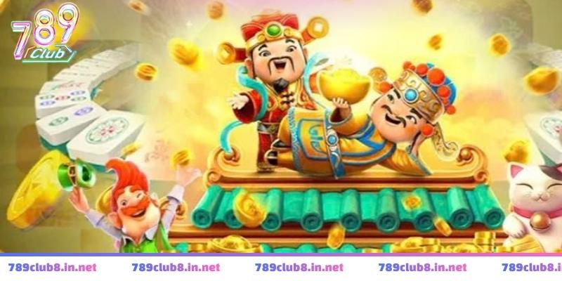 Giao diện quay cuộn rực rỡ trong game nổ hũ thần tài