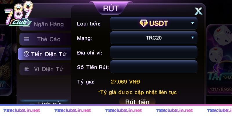 Các bước rút tiền 789club giúp giao dịch diễn ra an toàn